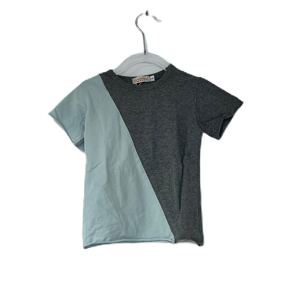 Tottini blue and gray shortsleeve tshirt boys size 3